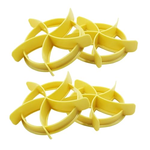 Ciieeo 4pcs Round Press Molds Plastic Pastry Cutter for Homemade Bread Rolls Non-sticky Baking Tools for Cookie and Sugarcraft