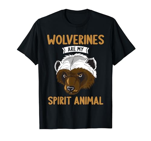 ウルヴァリンは私の精神 動物ウルヴァリン Tシャツ