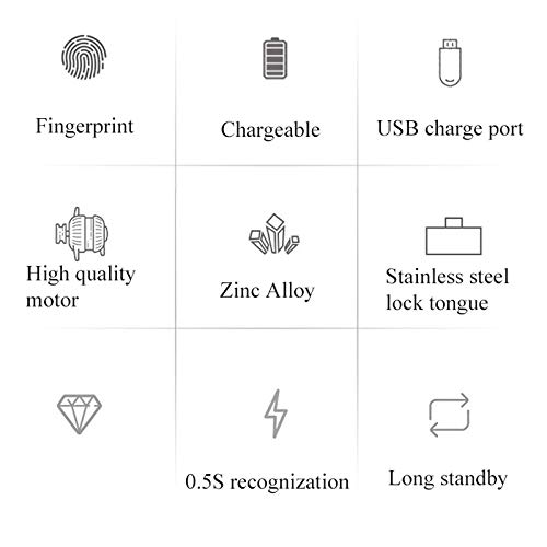 Serrure électrique biométrique sans clé pour sécuriser un tiroir de bureau - 7