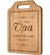 Giftasy Opa Geschenk - Bambus Schneidebrett, Sinnvolles Geschenk für Opa, Opa Geschenke Geburtsta...