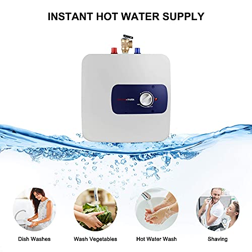 Thermomate Mini Tank Electric Water Heater Es400 4 Gallons Point Of Use Water Heater For Instant Hot Water Under Kitchen Sink 120V 1440W #TOP5