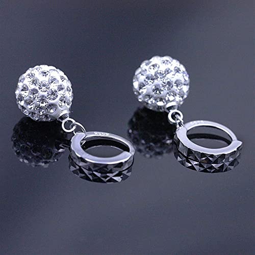 Bijoux en argent boucles d'oreilles boule de cristal pour offrir un cadeau chic