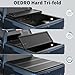 OEDRO FRP Hard Tri-fold Tonneau Cover Fits for Toyota Tacoma 2016-2023 6ft Bed (Excl. Trail Edition), Weather-Resistant
