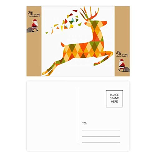 Cartes de remerciement élan coloré (lot de 20) pour écrire vos messages