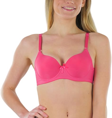 Image of ToBeInStyle Women's Pack of 6 Padded Assorted Styles Supportive Bras Cup Size - A to DDD
