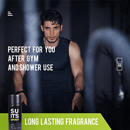 Image of MINISO Deodorant Body Spray Perfume With Long Lasting Smell for Men, 150ml - Suits Spirit