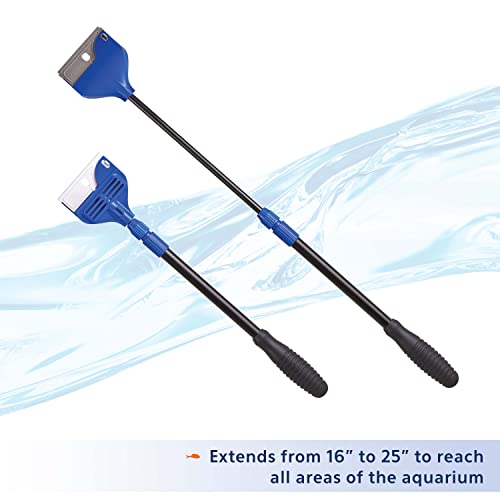 Image of Aqueon ProScraper 3.0 Adjustable Aquarium Algae Scraper (Pack of 2)