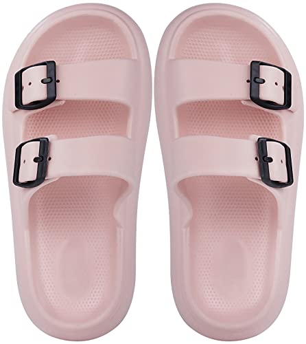 Kvbabby Cloud Sandals For Kids Double Buckle Adjustable Slides Girls Boys Thick Sole Slippers Shower Cushion Anti-Slip thumb #6