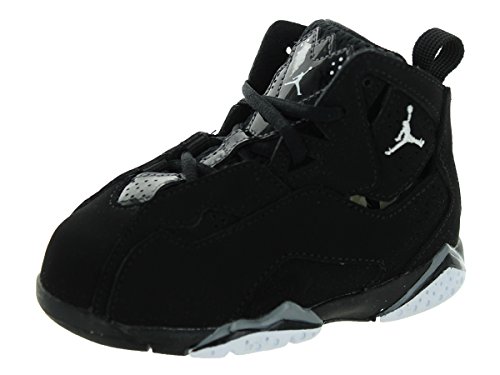 Jordan Nike Toddlers True Flight Bt Black/White/Black/Cool Grey Basketball Shoe 5 Infants US