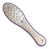 かかとケア 角質取り 両面特殊ステンレス仕様 フットケア かかと やすり (パープル)