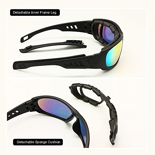 Polarized Sun Glare Goggles Military Army Ballistic Tactical Against Glasses War Games RX insert4