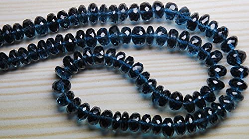 Rondelles London Blue 6mm topaze az facettée pour créer vos bijoux d'été élégants