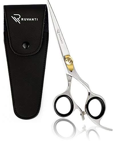 Ruvanti Professional Razor Blades Hair Scissors - Barber Hair Cutting Scissor - 6.5"