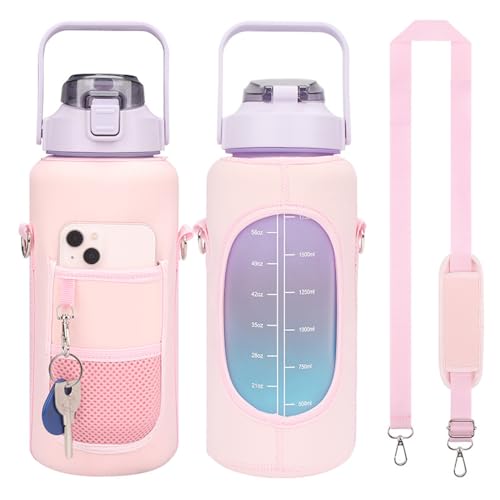 Water Bottle Holder with Strap NPortable Water Bottle Carrier Bag Hands-Free Bottle Carrier Sling Bag Travel Cross-boday Bag
