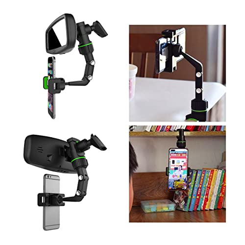 Suporte De Celular Para Retrovisor Espelho De Carro Multifuncional Clip Universal Giratório 360° GPS