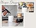 Small Engraved Ceramic Kitchen Canister - Storage Jars with Airtight Lids Made from Bamboo with Nature-Inspired Engraving - Use as a Pasta Holder, Coffee Ground Holder, Rice Container - 30 Ounces