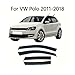 For VW Polo 2011-2018 Car Accessories Window Visors, Rain Sun Guard, Vent Wind Deflector, Weathershield Moulding Trim, Car Window Visors,