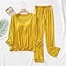 2 Piece Sets for Women Outfits Two Piece Matching Sleepwear Summer Long Sleeve Slik Lounge Fashion Soft Cozy Pajamas