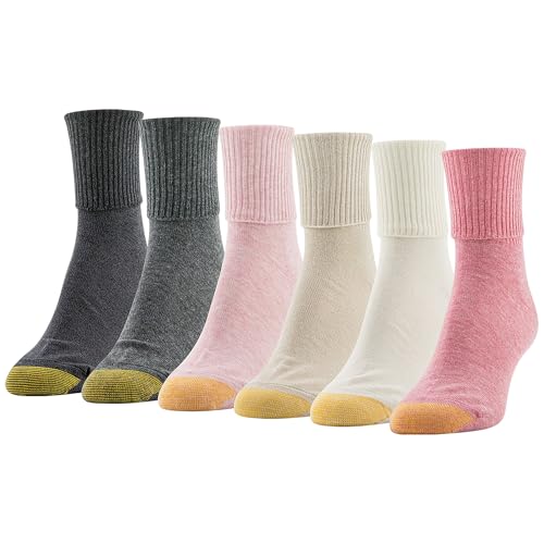 Image of GOLDTOE Women's Classic Turn Cuff Socks, Multipairs