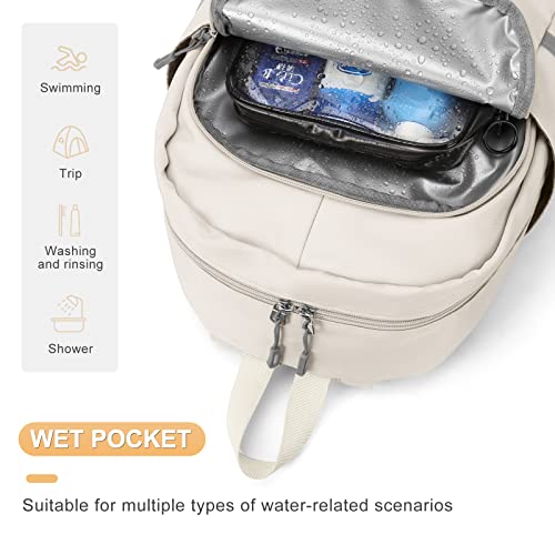 coofay Gym Backpack For Women Waterproof Backpack With Shoe Compartment Lightweight Travel Backpack Sports Backpacks Large Gym Bag