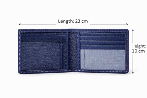 Image of Fabric & Denim Material Bi fold and Wallet for Men and Boys Combo Pack of 2 Stylish Wallets