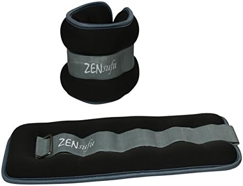 Zensufu Ankle or Wrist Weights Pair Set with Strap, Sold in Pairs of 1 to 5 lbs (2 to 10 lbs per Set)