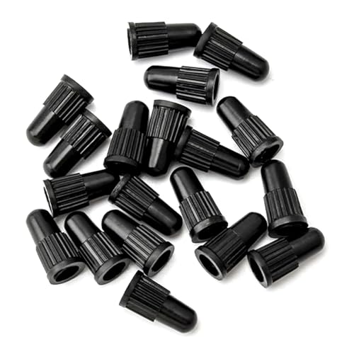 Tapas negras para válvulas de bicicleta, tapones de polvo y aire de plástico para llantas — para bicicletas de montaña (MTB), carretera y urbanas (10 unidades) miniatura 4