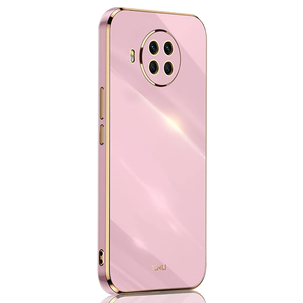 SEAHAI Cover per Xiaomi Mi 10T Lite, Custodia Protettiva Ultra Sottile ed Elegante in Silicone TPU Flessibile, Glitter Marmo Cover Antiurto - Fiore Nero