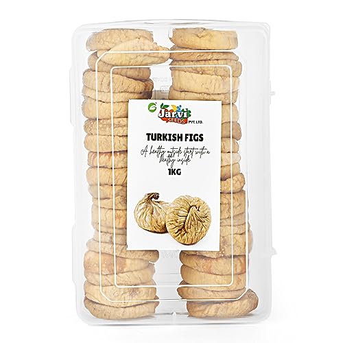 Image of JARVI SEEDS Turkish Figs - Quality Dried Fruits from Turkey, Sweet and Nutritious Snack, Resealable Box (1000 grams)