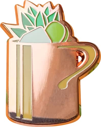 Classic Cocktail Cute Enamel Pins for Bartender Aprons, Jackets, Backpacks and Purses, Shirt and Suit Lapels, Button Badges Brooch Fashion Jewelry (Moscow Mule)