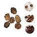 Veemoon 50 Pack Real Props Ornaments for Decorating Scented Pine Cones Frosted Pine Balls for Charcuterie