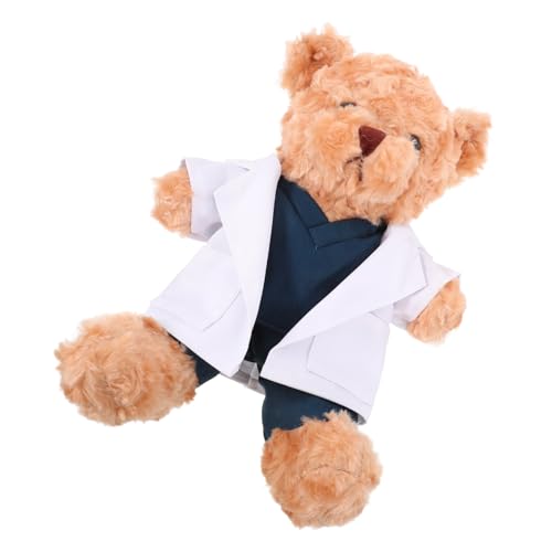 Toddmomy Ours Peluche Docteur Peluche Animal Décoration Cadeau pour Étudiants Médecine