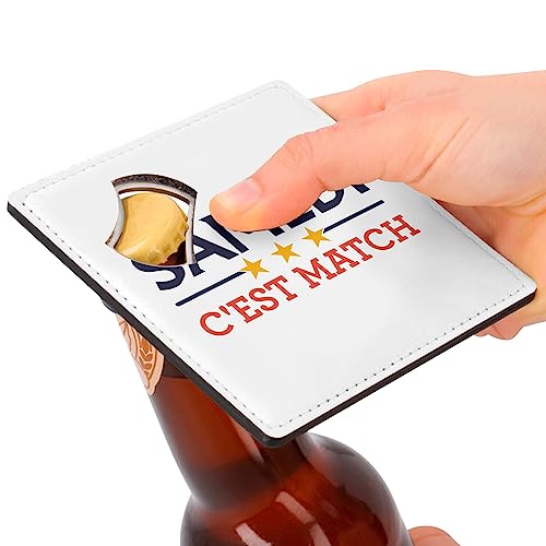 Sous-verre décapsuleur 92x92 mm : lot de 6 de qualité durable