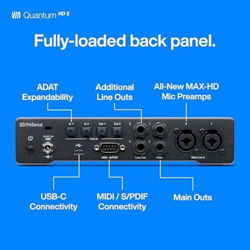 Image of PreSonus Quantum HD 2 20 x 24, 32-bit / 192 kHz USB-C Audio Interface