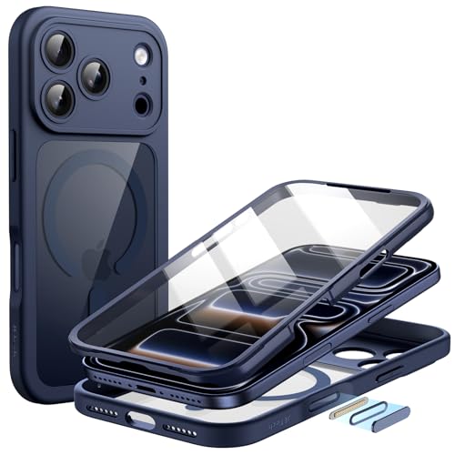 Image of JETech Case for iPhone 17 Pro Max, 360 Protection, Deep Blue