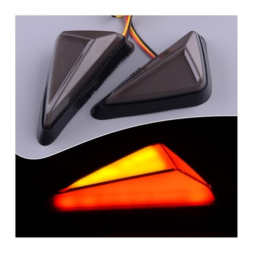 Clignotants latéraux de moto triangle indicateur de lampe 12V - 4