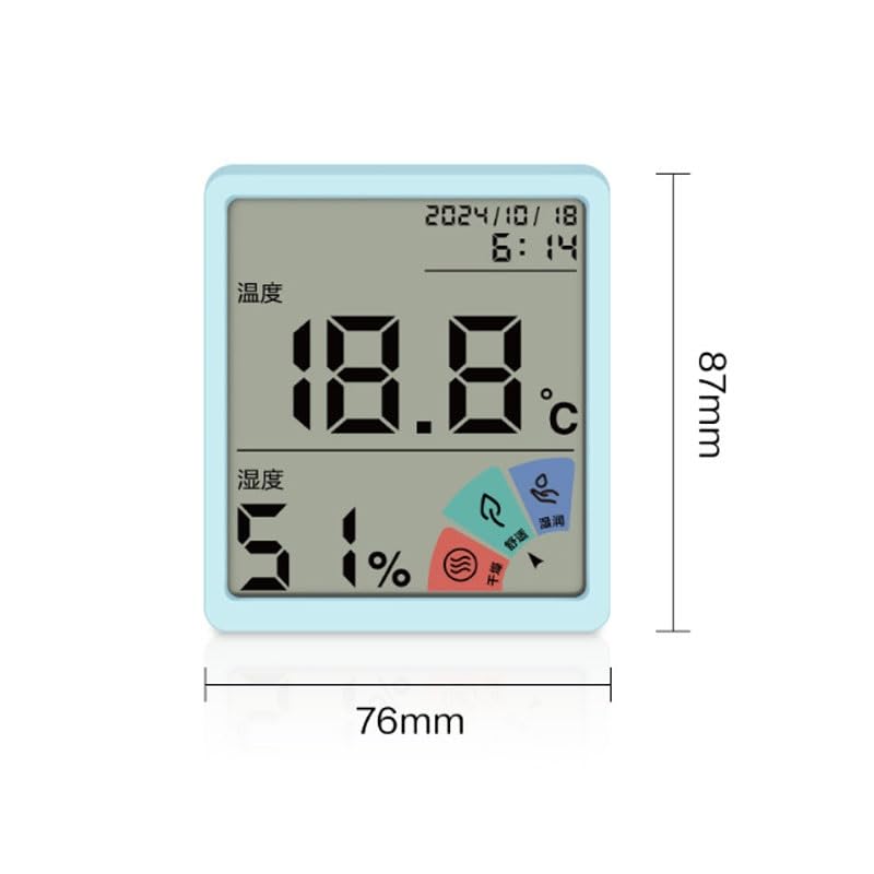 Digital Indoor Household Wall Mounted Dry Temperature Gauge with Thermometer