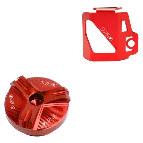 Bouchon remplissage huile et réservoir frein Z750 anti-choc rouge