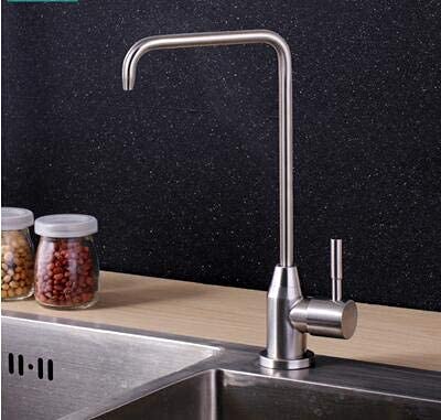 Robinet de cuisine en acier inoxydable mitigeur évier eau froide pour boisson directe