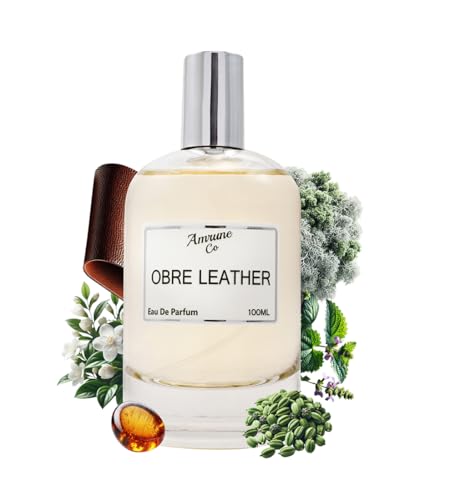 Image of Obre Leather Luxury Men Eau De Parfum | Leather White Floral Warm Spicy | Perfume Spray for Men | Strong & Long Lasting Fragrance | Luxury Gift for Man | 100 ml