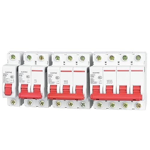 Disjoncteur miniature MCB DZ47S 2P Type C 4A 6KA modulaire - 2