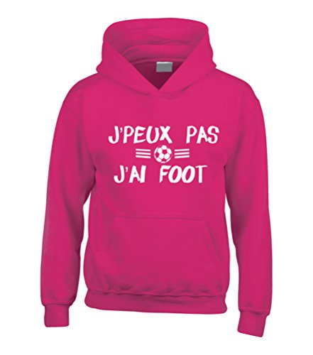 Sweat à capuche J'peux pas j'ai foot pour les soirées de match