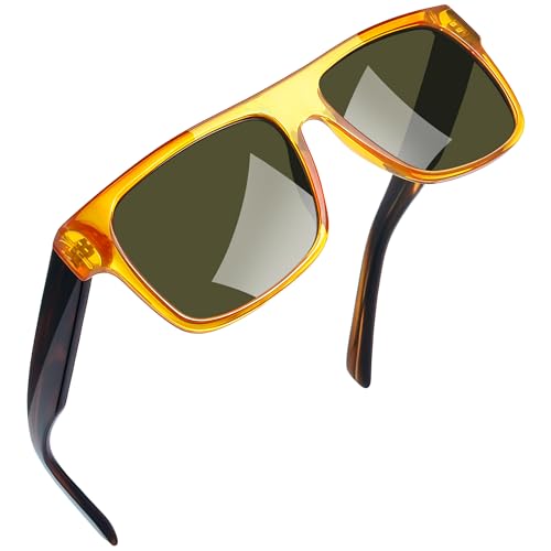Image of Joopin Polarized Sunglasses Men Women UV400 Protection, Big Chunky Square Sun Glasses, Designer Shades Retro Sunnies Driving