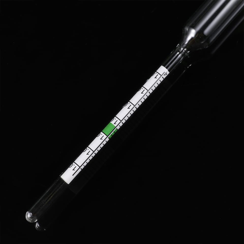 Image of balacoo 4 Pcs Aquarium Hydrometer with Thermometer for Fish Tank Saltwater Salinity Measurement Floating Accurate Areometer 7.87In