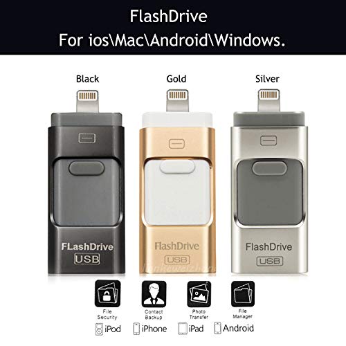 FidgetKute 8G 256GB USB Flash Drive OTG Memory Thumb Stick for iPhone X