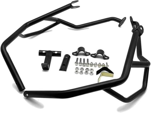 バイク用クラッシュバー 用のエンジンガードバンパーハイウェイクラッシュバー保護オートバイ用 用のBenelli TRK502 TRK 502 X 502X BJ500GSA 2021-2023(Black-2021-2023)