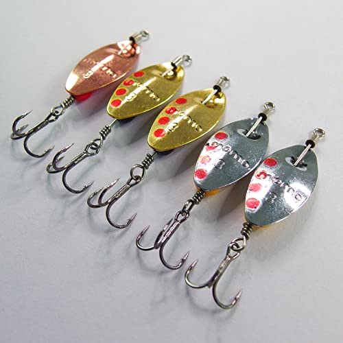 【momoルアー】 モモルアー 渓流 トラウト ルアー momoスピナー 3.5g 4.5g アソートセット AR-Sタイプ (3.5g - 5個アソート) 5枚目