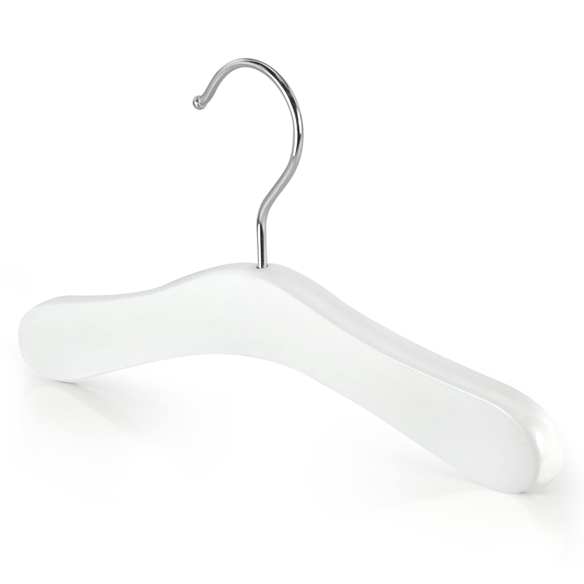 Lot De 20 Cintres Bébé Blancs 30cm - Cintres Plastique Pour Garde-Robe Enfant Avec Clips Réglables