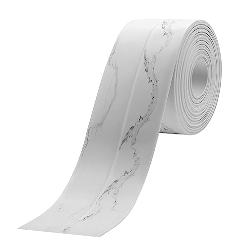 Linlyda 1.5''X10.5Ft Caulk Tape Sealant Strip For Bath & Kitchen, Pvc Self Adhesive Caulk Strip Waterproof Caulking Sealing Strip Tape For Toilet Base, Bathroom Shower Sink Edge Protector, Cracks #TOP18
