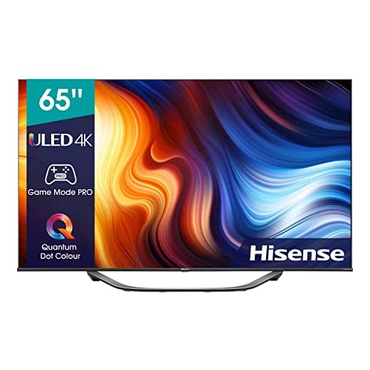 Hisense ULED Smart TV 65U7HQ (65 ") 600-nit 4K HDR10+, 120 Hz, Dolby Vision IQ, Disney+, Freeview Play, Alexa Built-in, HDMI 2.1, Modo Filmmaker, Certificado Freesync (Nuevo 2022)